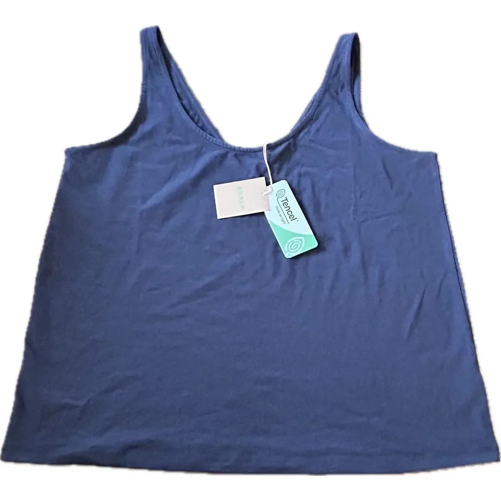 NEW Boden Women's Navy Blue Sleeveless Tank Top Black Size 16‎ / US 12 - Picture 3 of 9